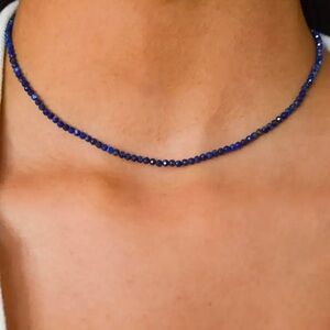✨✨✨Dainty Lapis Beads Necklace ✨✨✨